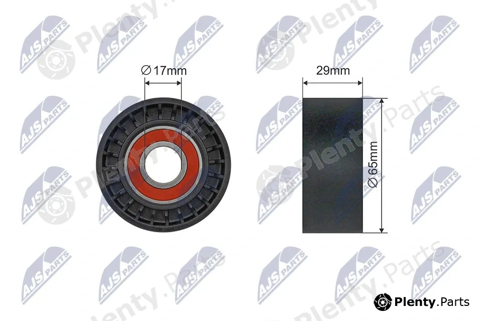 NTY RNK-AR-018 — Tensioner Pulley, V-ribbed belt