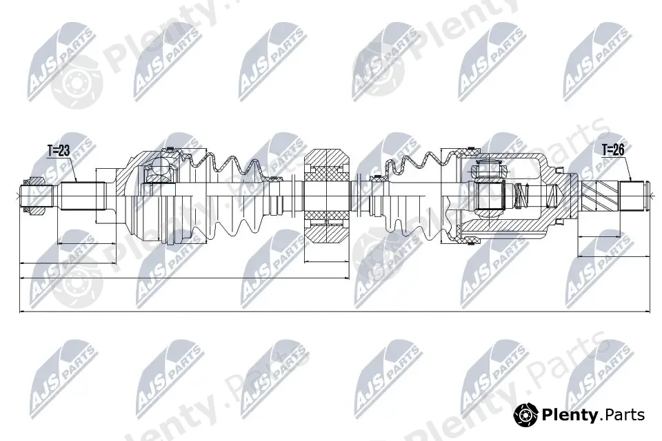 NTY NPW-RE-056 — Drive Shaft