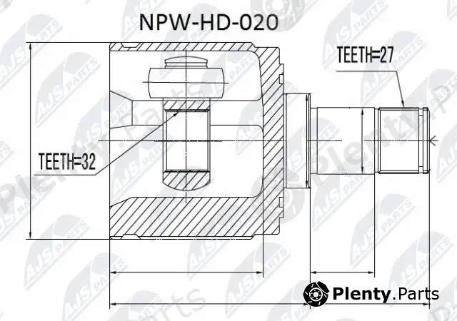NTY NPW-HD-020 — Joint Kit, drive shaft