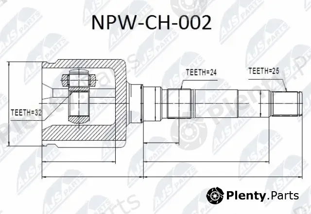 NTY NPW-CH-002 — Joint Kit, drive shaft
