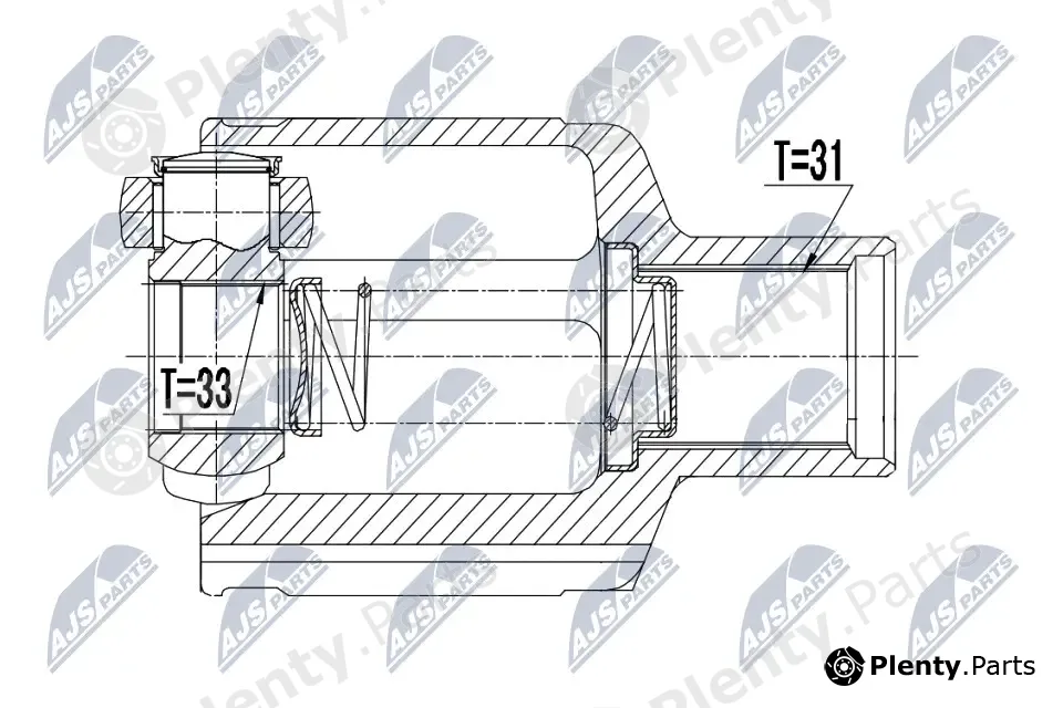 NTY NPW-RE-060 — Joint Kit, drive shaft