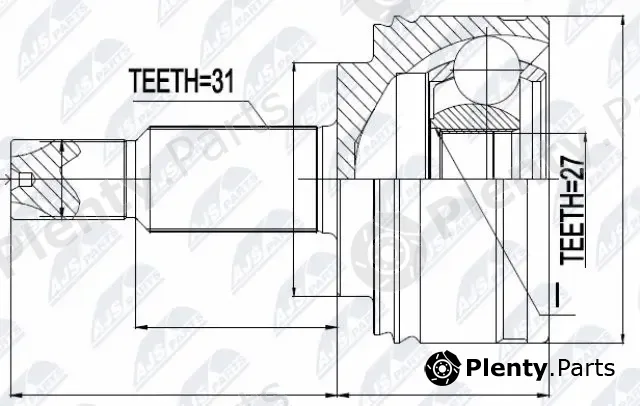 NTY NPZ-RE-041 — Joint Kit, drive shaft
