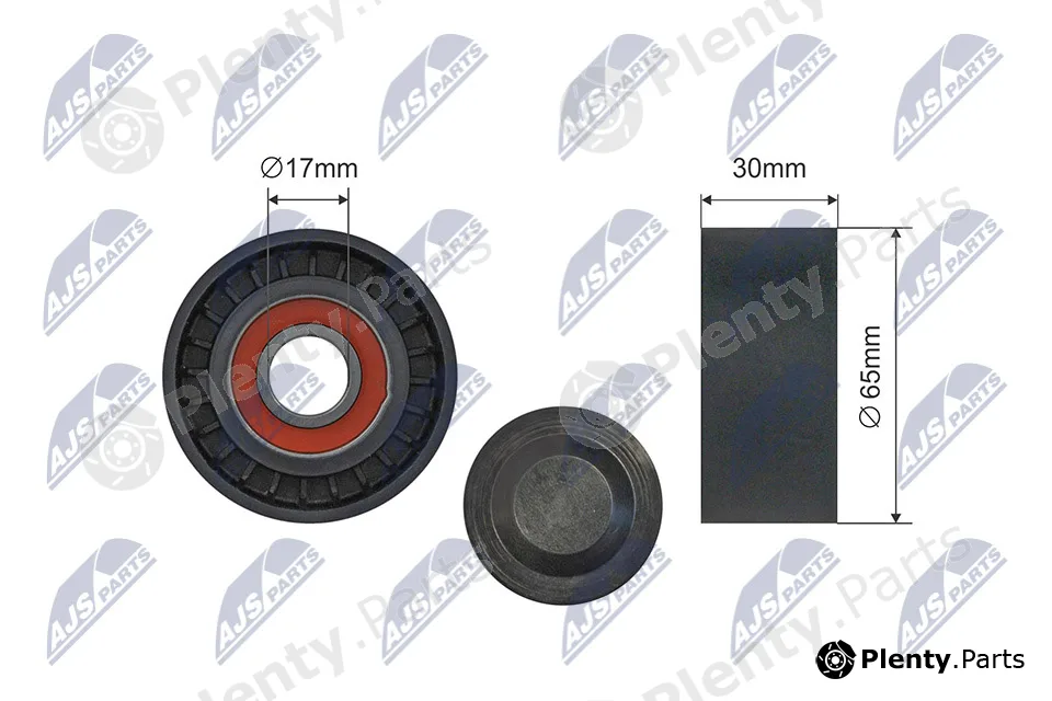 NTY RNK-RE-043 — Tensioner Pulley, V-ribbed belt