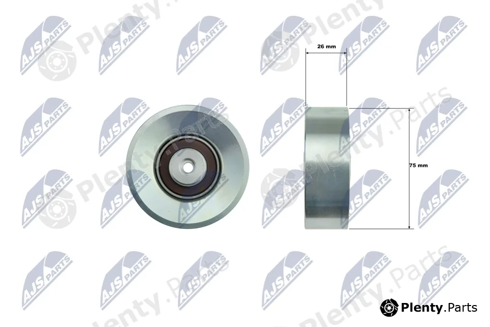 NTY RNK-BM-073 — Deflection/Guide Pulley, V-ribbed belt