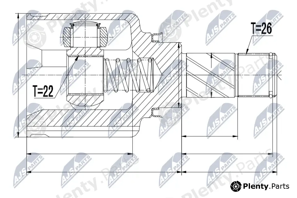 NTY NPW-RE-050 — Joint Kit, drive shaft