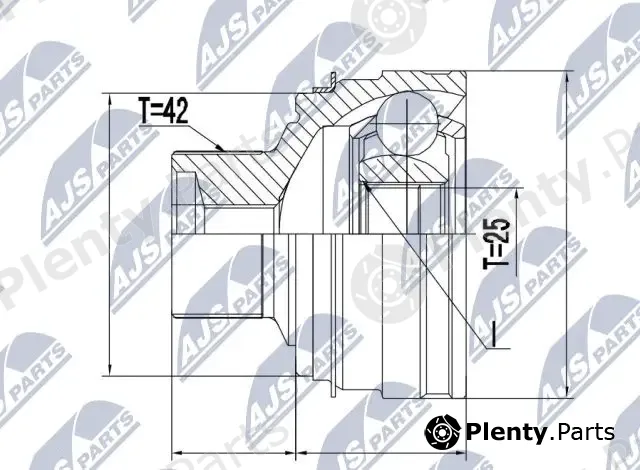 NTY NPZ-AU-055 — Joint Kit, drive shaft