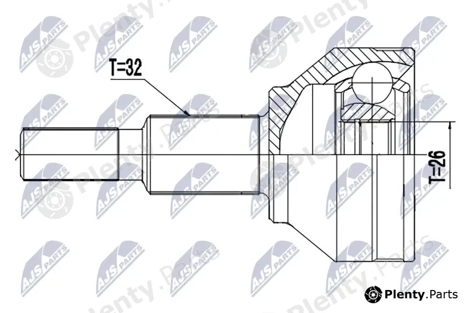NTY NPZ-CH-031 — Joint Kit, drive shaft