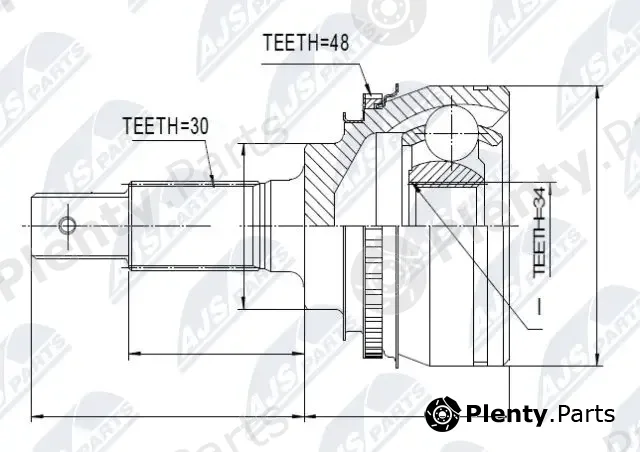 NTY NPZ-TY-029 — Joint Kit, drive shaft