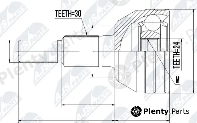 NTY NPZ-CH-020 — Joint Kit, drive shaft