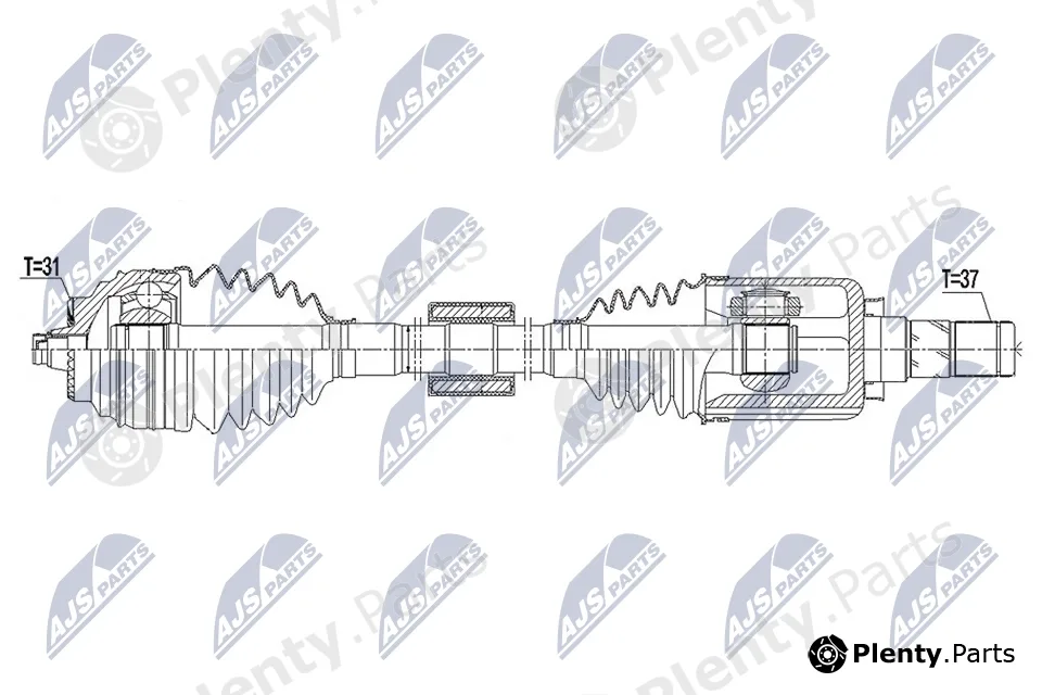 NTY NPW-BM-170 — Drive Shaft