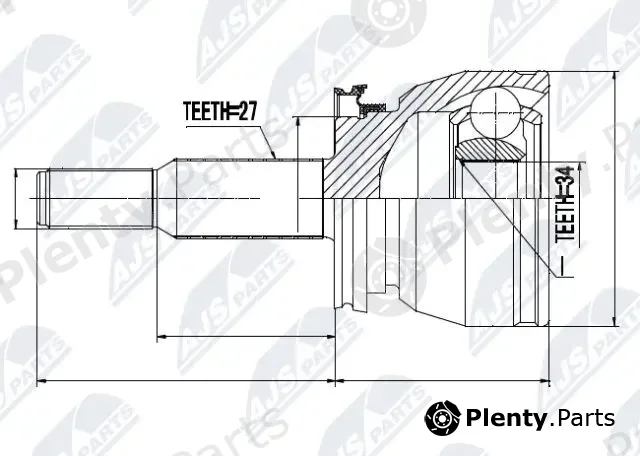 NTY NPZ-FR-002 — Joint Kit, drive shaft