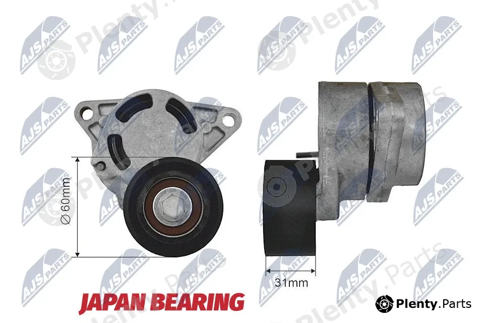 NTY RNK-NS-035 — Tensioner Pulley, V-ribbed belt