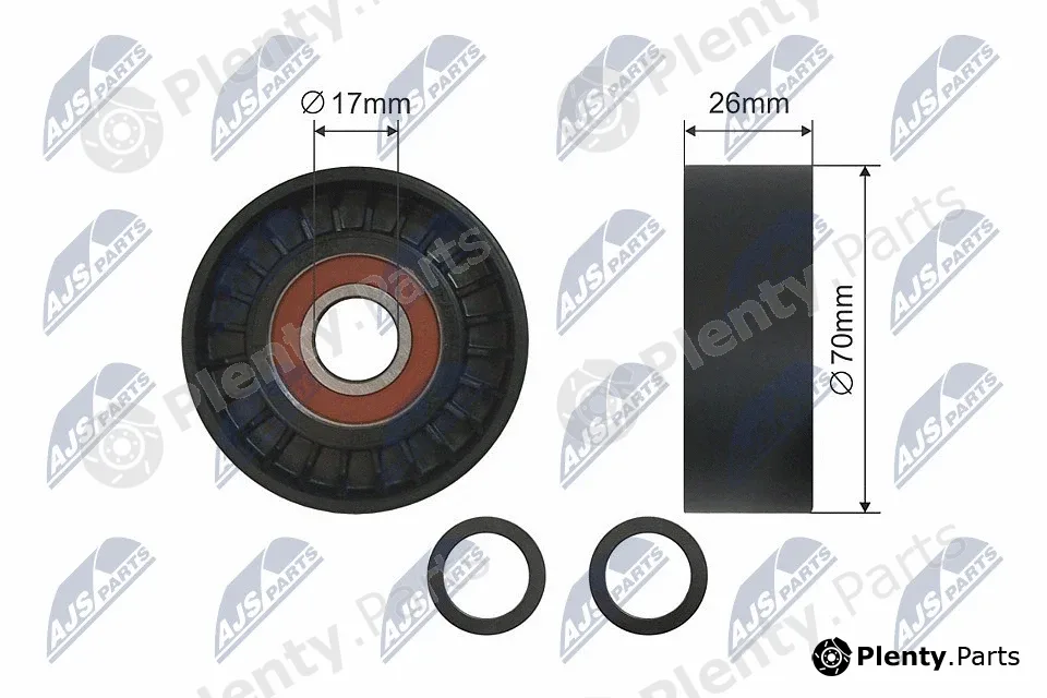 NTY RNK-BM-004 — Tensioner Pulley, V-ribbed belt
