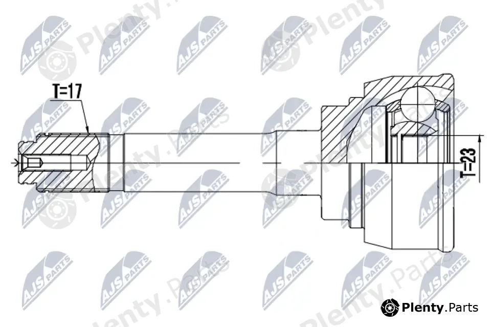 NTY NPZ-IS-009 — Joint Kit, drive shaft