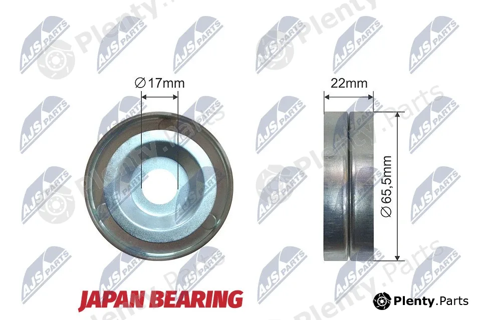 NTY RNK-HY-003A — Tensioner Pulley, V-ribbed belt
