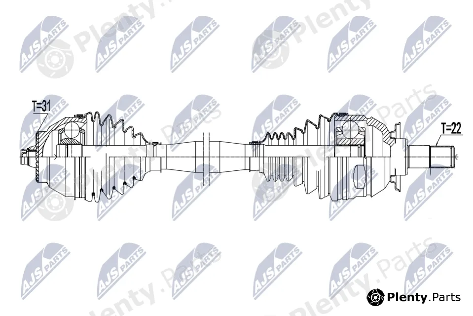 NTY NPW-BM-184 — Drive Shaft