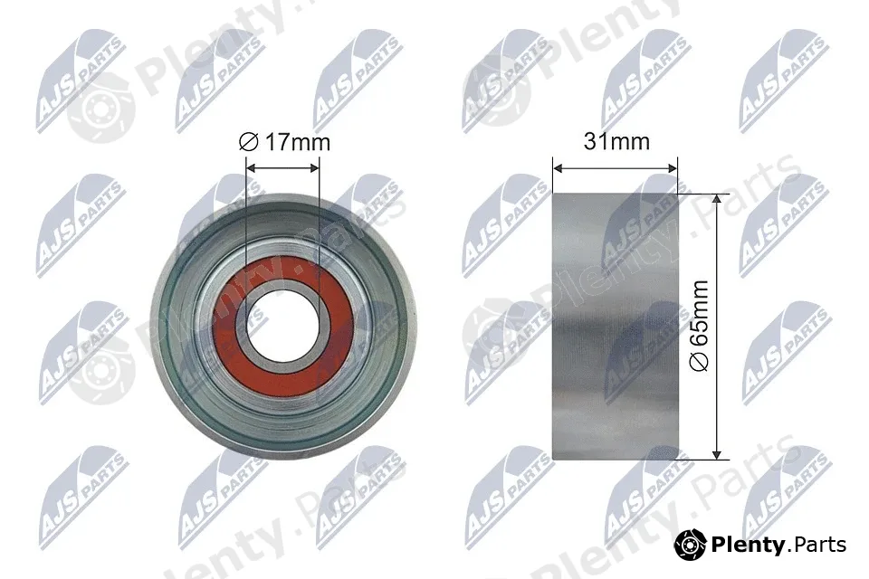 NTY RNK-HY-001 — Tensioner Pulley, V-ribbed belt