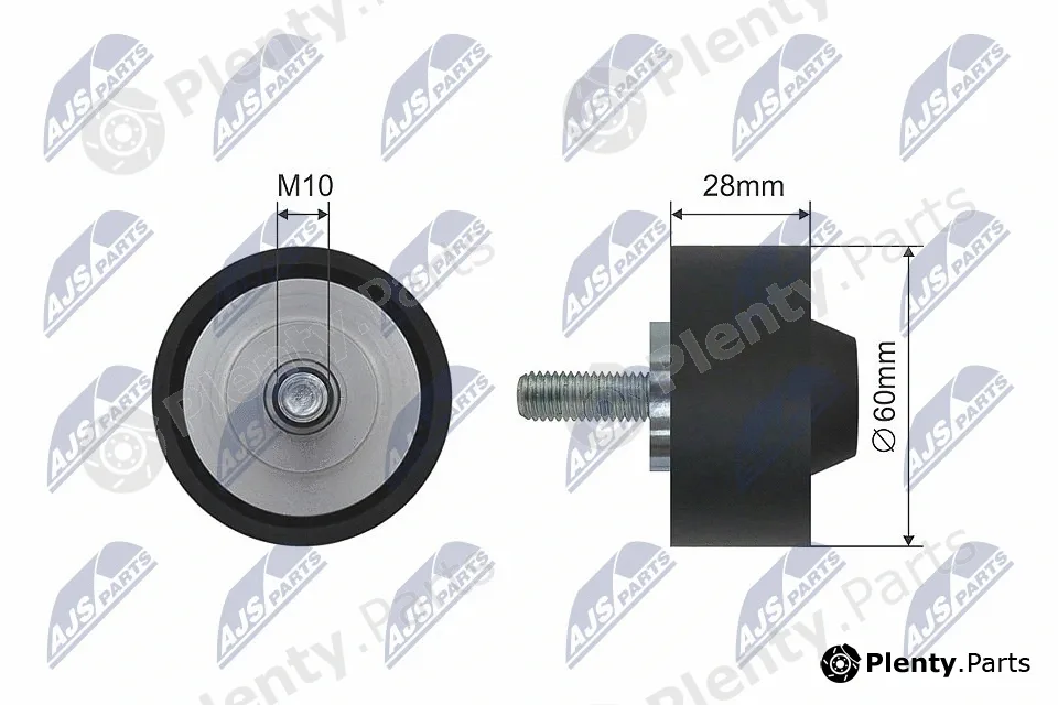 NTY RNK-AU-039 — Deflection/Guide Pulley, V-belt