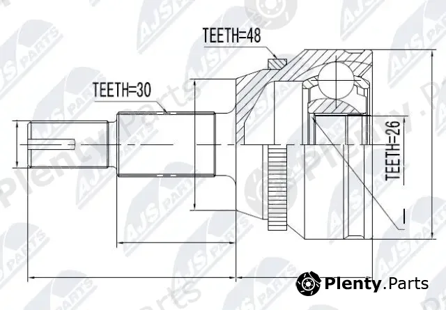 NTY NPZ-TY-077 — Joint Kit, drive shaft
