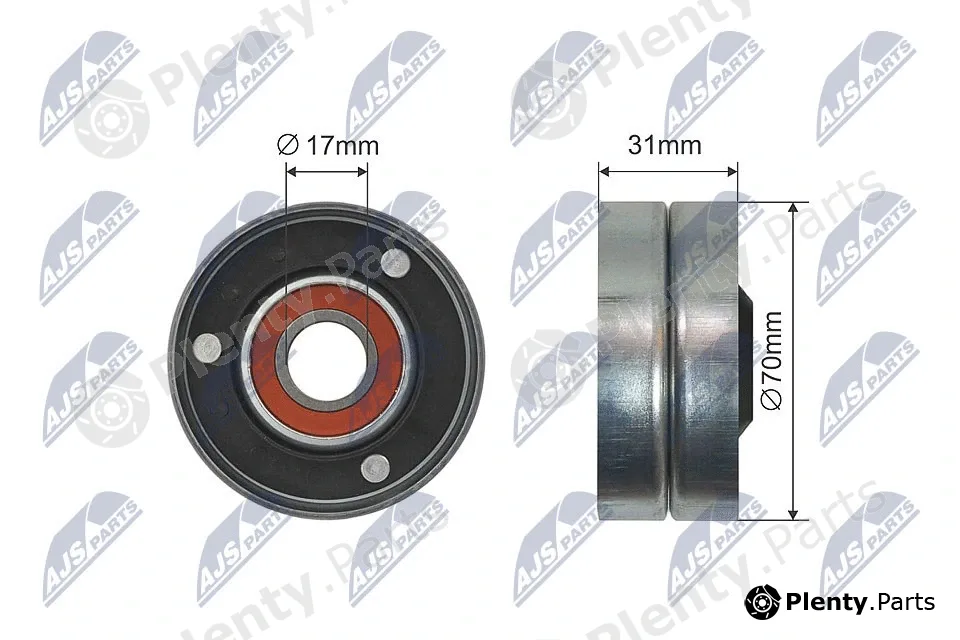 NTY RNK-AU-040 — Deflection/Guide Pulley, V-belt
