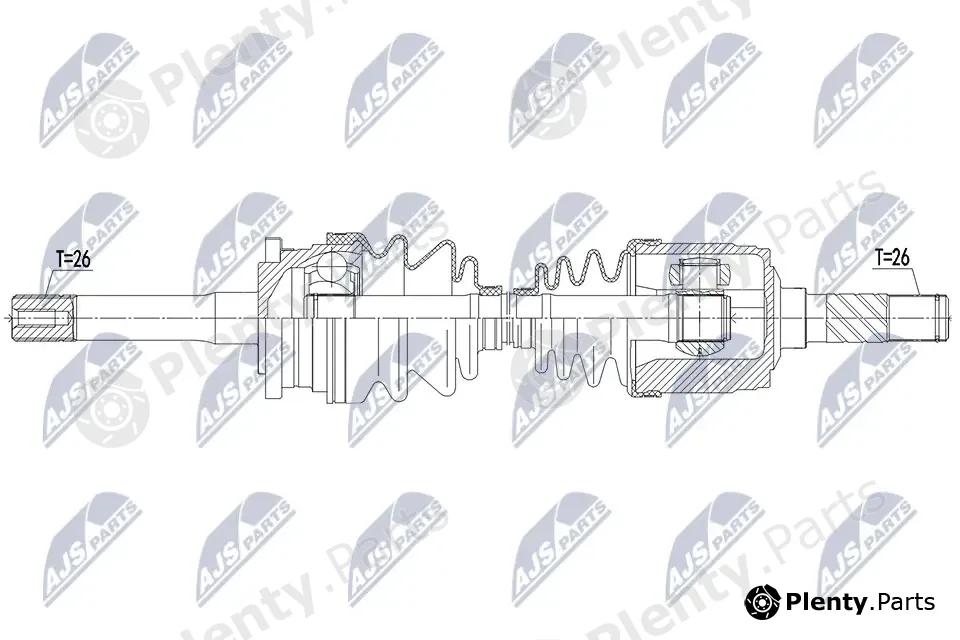 NTY NPW-MZ-066 — Drive Shaft