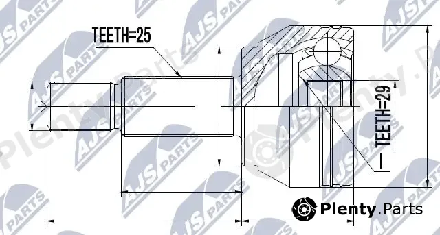 NTY NPZ-MZ-060 — Joint Kit, drive shaft