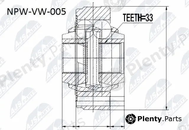 NTY NPW-VW-005 — Joint Kit, drive shaft