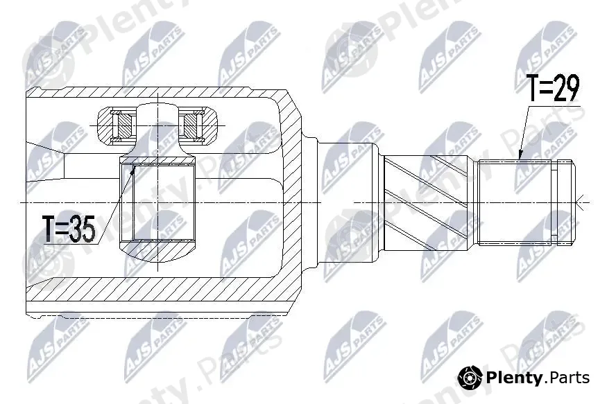 NTY NPW-CH-075 — Joint Kit, drive shaft