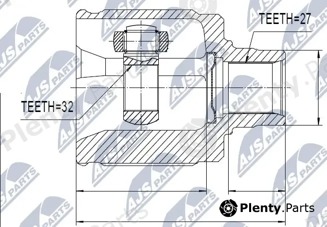 NTY NPW-HD-019 — Joint Kit, drive shaft