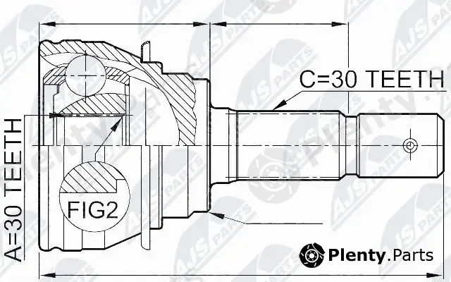 NTY NPZ-TY-020 — Joint Kit, drive shaft