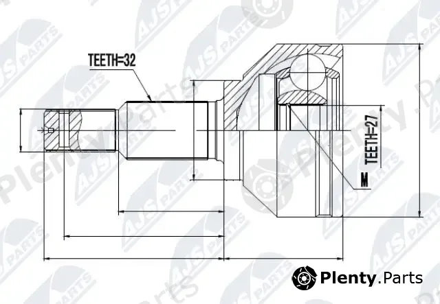 NTY NPZ-NS-055 — Joint Kit, drive shaft