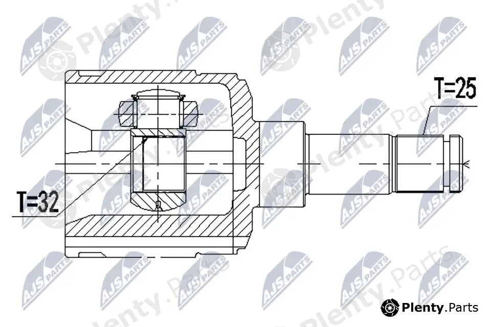 NTY NPW-CH-024 — Joint Kit, drive shaft