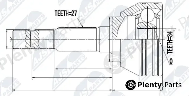NTY NPZ-CH-021 — Joint Kit, drive shaft