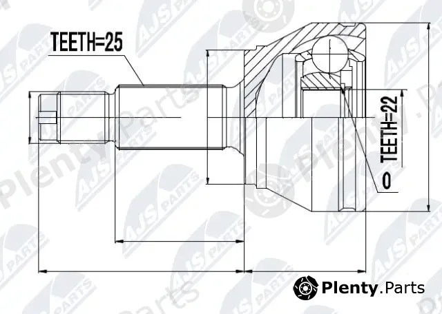 NTY NPZ-FR-006 — Joint Kit, drive shaft