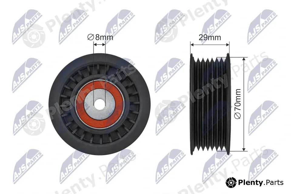 NTY RNK-ME-083 — Tensioner Pulley, V-ribbed belt