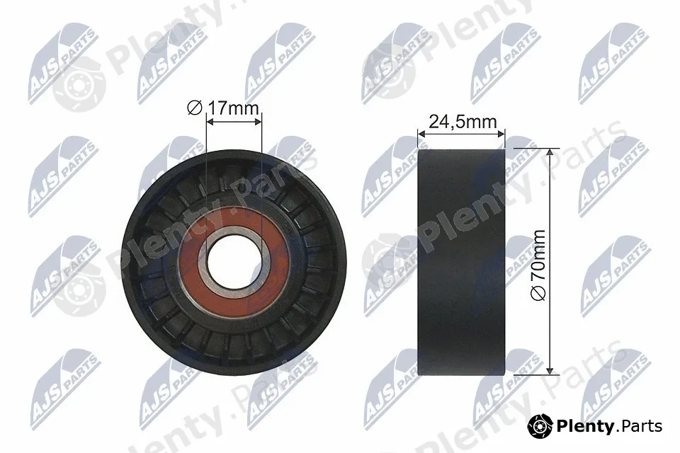 NTY RNK-BM-001 — Tensioner Pulley, V-ribbed belt