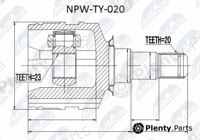 NTY NPW-TY-020 — Joint Kit, drive shaft