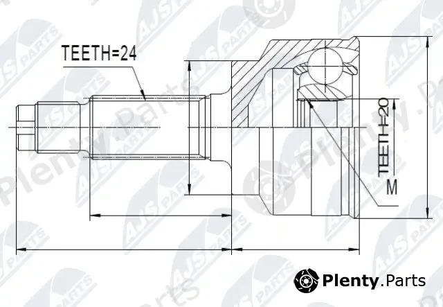 NTY NPZ-KA-336 — Joint Kit, drive shaft