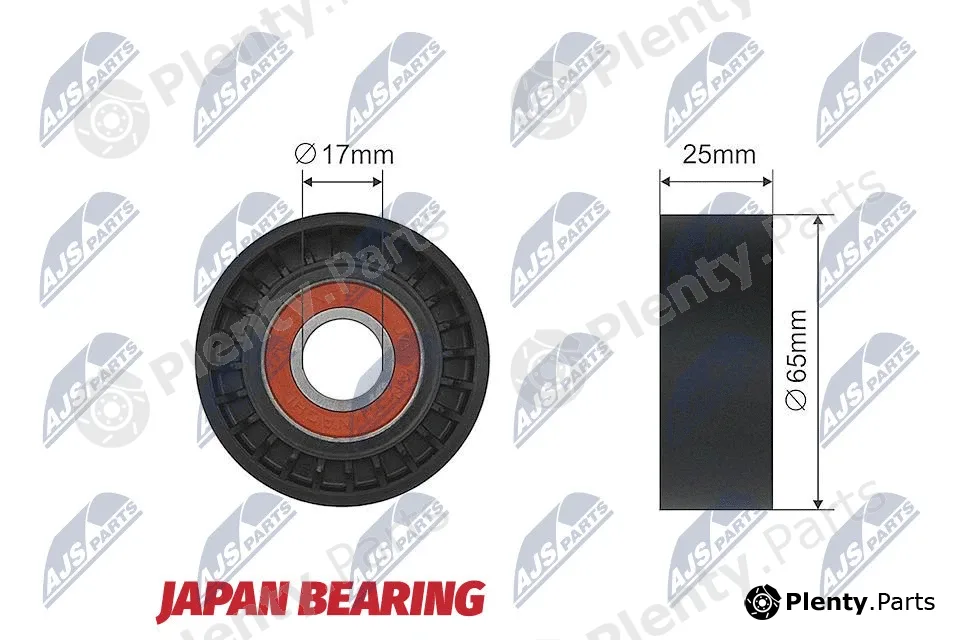 NTY RNK-CT-029 — Tensioner Pulley, V-ribbed belt