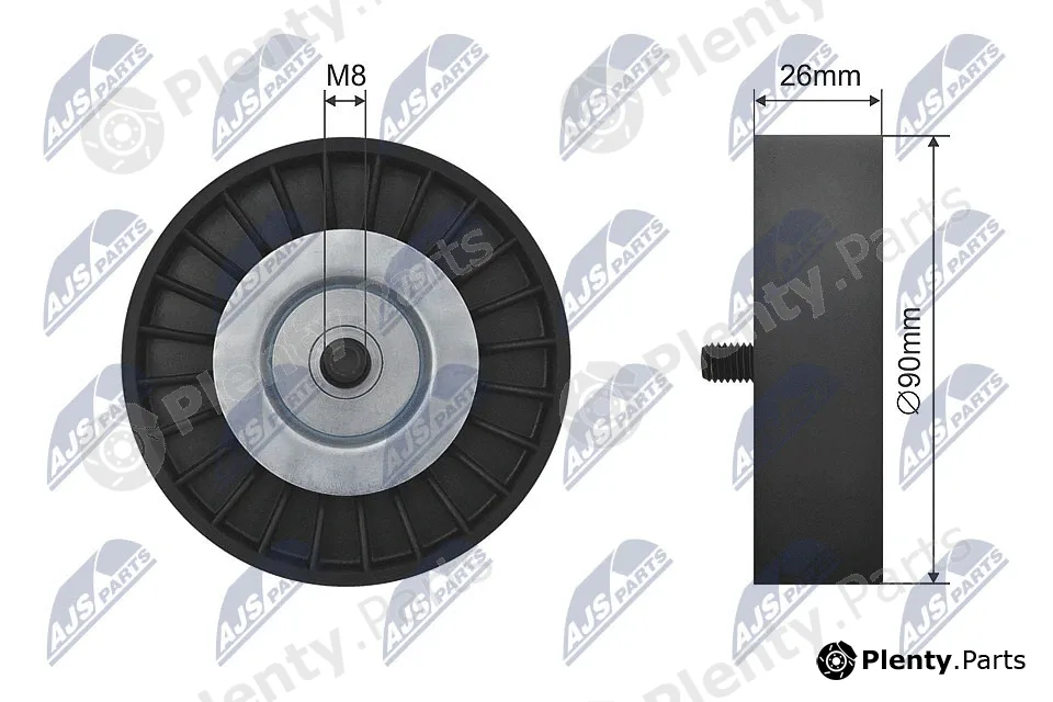NTY RNK-AU-035 — Deflection/Guide Pulley, V-belt