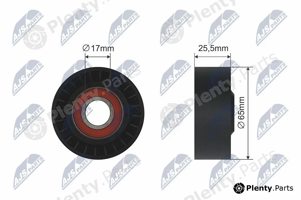 NTY RNK-FR-025 — Tensioner Pulley, V-ribbed belt