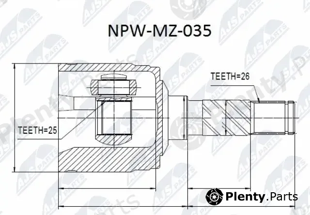 NTY NPW-MZ-035 — Joint Kit, drive shaft