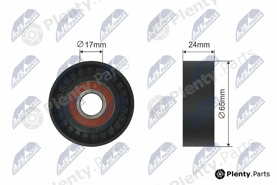 NTY RNK-VW-031 — Tensioner Pulley, V-ribbed belt