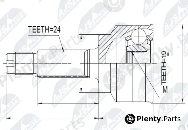 NTY NPZ-MZ-015 — Joint Kit, drive shaft