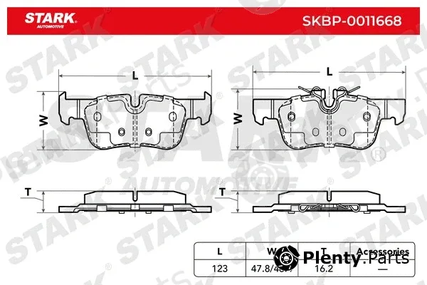 Stark SKBP-0011668 — Brake Pad Set, disc brake