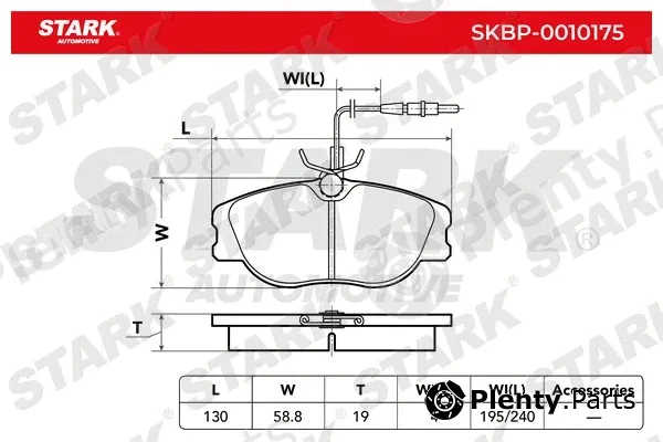 Stark SKBP-0010175 — Brake Pad Set, disc brake
