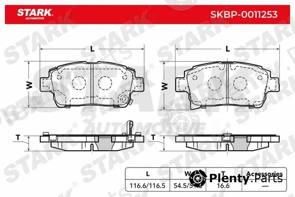 Stark SKBP-0011253 — Brake Pad Set, disc brake