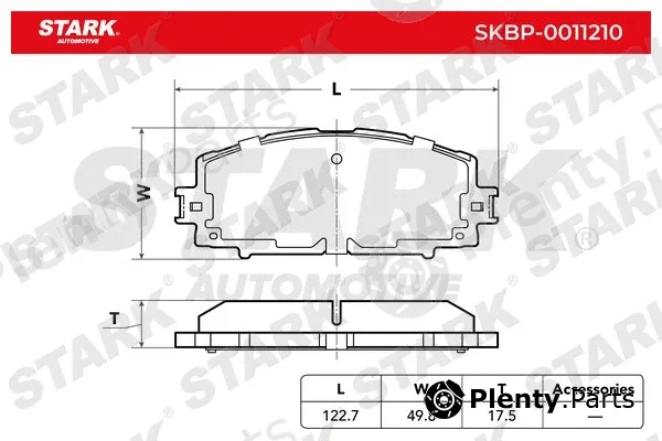 Stark SKBP-0011210 — Brake Pad Set, disc brake
