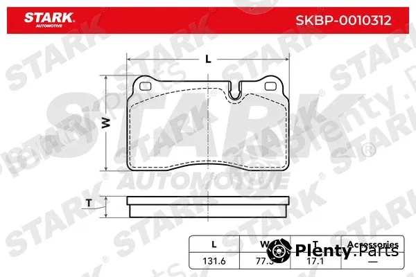 Stark SKBP-0010312 — Brake Pad Set, disc brake