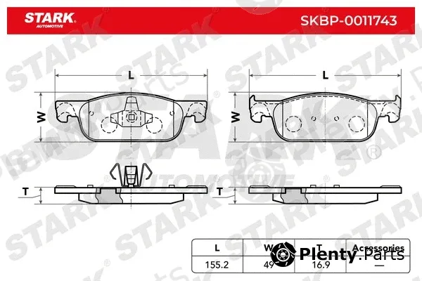 Stark SKBP-0011743 — Brake Pad Set, disc brake